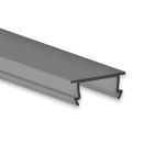 Abdeckung 44, schwarz/matt, 200cm, für Aufbauprofil Mini10