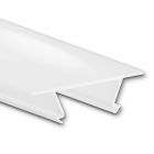 Abdeckung 45, opal/satiniert, 200cm, für Eckprofil Mini12