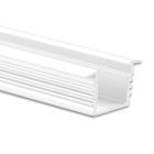 LED Einbauprofil Midi12, Aluminium weiß RAL 9010, 200cm