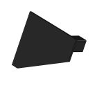 Endkappe EC110L schwarz, links, für Eckprofil ANGLE18, 1 STK