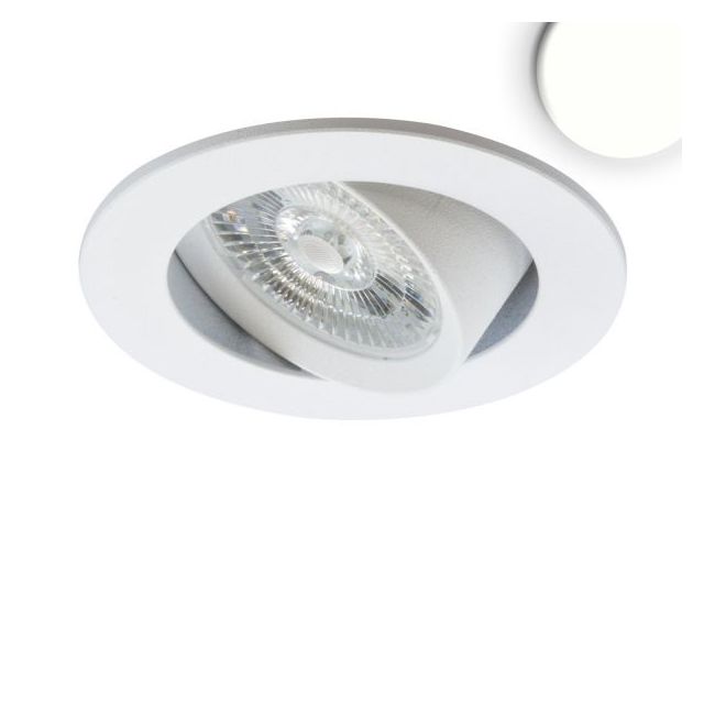 LED Einbauleuchte Flat68, weiß, 9W, rund, 4000K, dimmbar