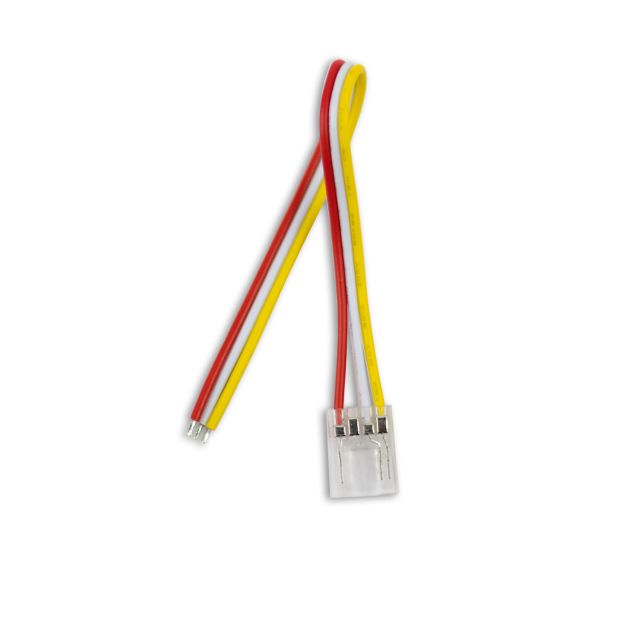 Clip-Kabelanschluss Universal, 3-polig, max. 5A, IP20, für 10mm breite COB LED Streifen