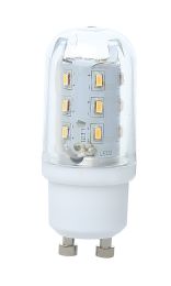 LED Leuchtmittel Kunststoff klar, 1x GU10 LED