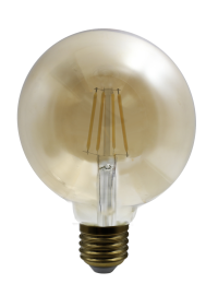 LED Leuchtmittel Glas amber, 1x E27 LED, 11526A
