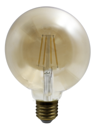 LED Leuchtmittel Glas amber, 1x E27 LED, 11527A
