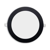 Einbau LED Downlight, 18W, rund, ultraflach schwarz, 225mm, ColorSwitch 3000|3500|4000K, dimmbar