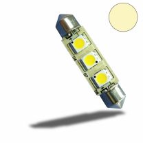 LED Soffitte 42mm, 10-30V/DC, 3SMD, 0,5Watt, Warmweiß