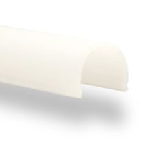 Abdeckung rund, milky für Profil "GIP", L: 2000mm