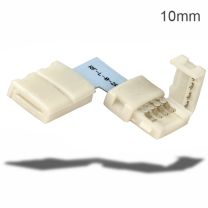 Flexband Clip-ECK-Verbinder 2-polig, weiss für Breite 10mm