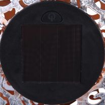SOLARLEUCHTE METALL SILBERFARBEN, 1XLED Solarleuchte Metall schwarz, 1xLED - GLO