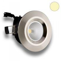 LED Einbaustrahler Feuchtraum mit Trafo, IP54, 8W, Alu gebürstet, warmweiß