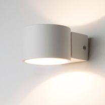 LED Wandlampe Rund "Up&Down" in Weiß, 6 W, warmweiß