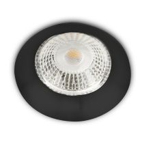 LED Einbaustrahler rund, Alu schwarz, für GU10/MR16 Leuchtmittel