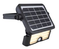 Solarleuchte Kunststoff schwarz, LED