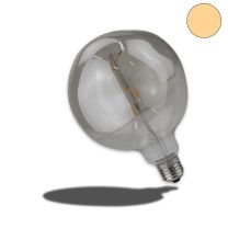 LED E27 Vintage Dekobirne 125, 4W ultrawarmweiß, Glas smoky, dimmbar