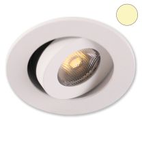 LED Einbauleuchte Plug&PlayF weiß, 3W, 24V DC, warmweiß, dimmbar