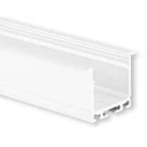 LED Einbauprofil Maxi 24 Aluminium weiß RAL 9010, 200cm