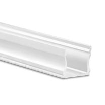 LED Aufbauprofil Mini 12 S Aluminium weiß RAL9010, 200cm