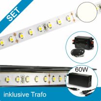 SET LED STD-Flexband neutralweiss + 60W Trafo + Dimmer