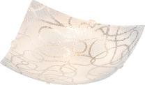 CALIMERO Deckenleuchte weiß, Glas opal, LxBxH:250x250x60, exkl. 1xE27 60W 230V -