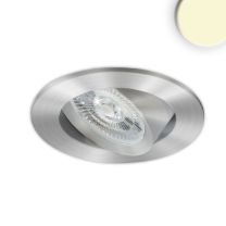 LED Einbaustrahler Flat68 Plug&PlayF, Nickel gebürstet, rund, 8W, neutralweiss