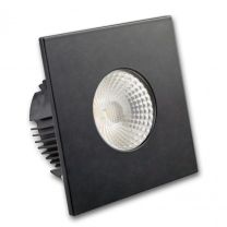 LED Einbaustrahler IP65 für MR16 Leuchtmittel inkl. Cover eckig, schwarz