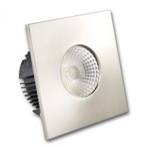 LED Einbaustrahler IP65 für MR16 Leuchtmittel inkl. Cover eckig, nickel
