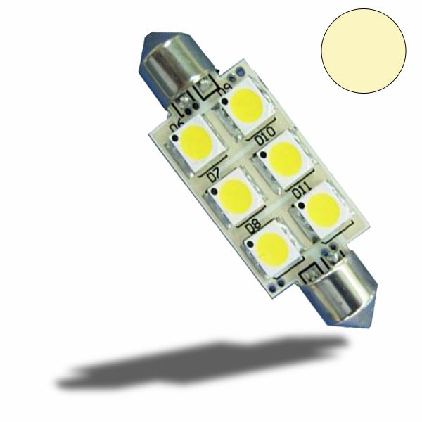 36mm 3x3-Chip SMD LED Soffitte Innenraumlicht, gelb, SMD LED Soffitten,  gelb, LED Soffitten, Auto Innenraumlicht, LED Auto Innenraumbeleuchtung
