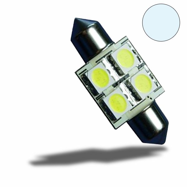 LED Soffitte 31mm 10-30V/DC, 4SMD, 0,7Watt, Kaltweiß