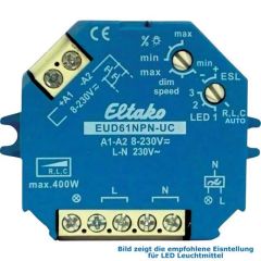 Eltako Universal-Dimmschalter für 230V LED Leuchtmittel