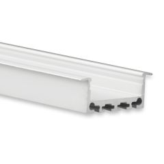 LED Einbauprofil Mini 24 Flach Aluminium eloxiert, 200cm