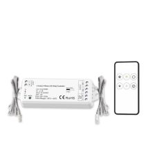 LED weißdynamischer Push/Funk PWM-Controller Plug&PlayF inkl. Fernbedienung 12-24V DC, 5A