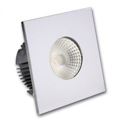 LED Einbaustrahler IP65 für MR16 Leuchtmittel inkl. Cover eckig, chrom