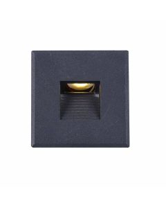 Plug&Play-F LED Wandeinbauleuchte E3, 24V/DC, schwarz, 4000K , dimmbar, inkl. Einputzdose