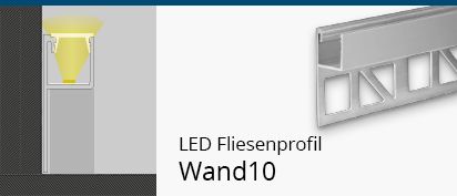 LED Fliesenprofil Wand10
