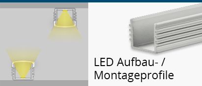 LED Aufbau-/Montageprofile