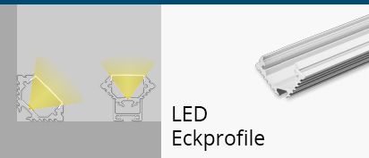 Ykall LED Aluminium Profil, LED Profil 8 x 1m, LED-Kanäle V-Form für LED  Streifen, LED Leiste Profil und Diffusor für Perfektes Licht, mit  Eckverbinder, Endkappen, Schrauben und Montageclips : : Beleuchtung