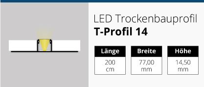 LED Trockenbauprofil T14